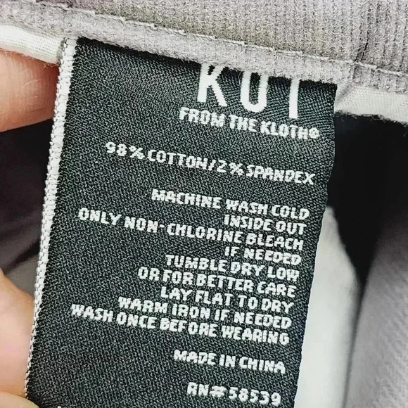 Kut from the Kloth Diana Fab Ab Skinny Corduroy Lavender Pants Women's 8 - Picture 7 of 8